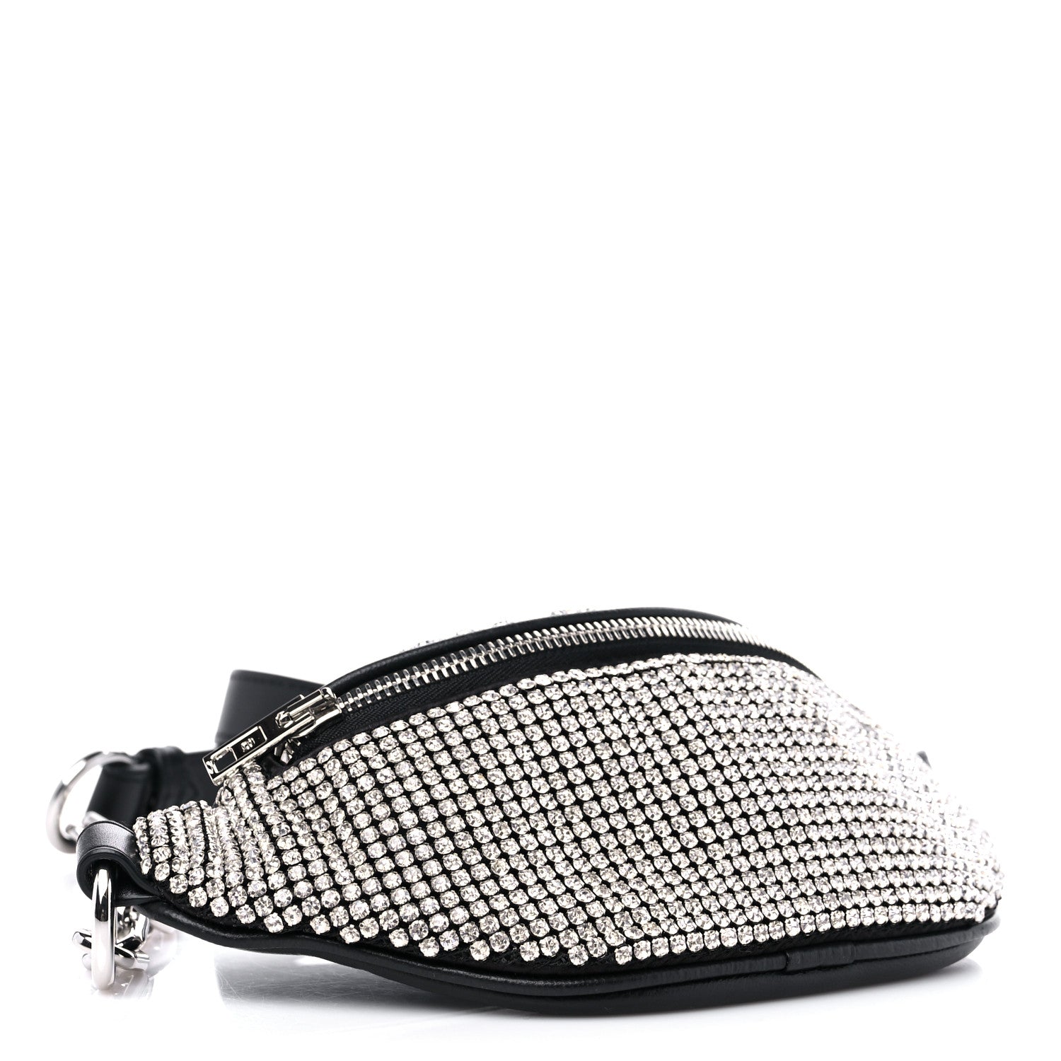 Alexander Wang Rhinestone Mesh Mini Attica Belt Bag Black 4 of 8