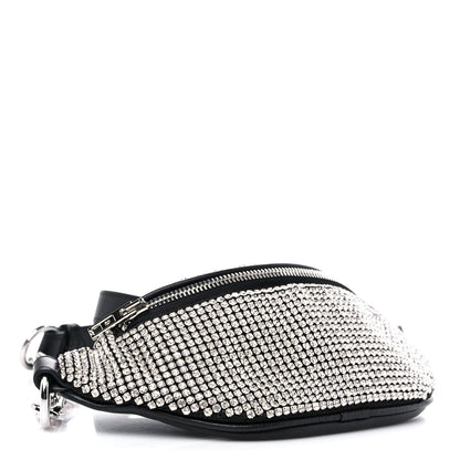 Alexander Wang Rhinestone Mesh Mini Attica Belt Bag Black 4 of 8