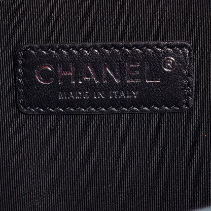 Chanel Iridescent Goatskin Quilted Medium Boy Flap Purple 7 of 8