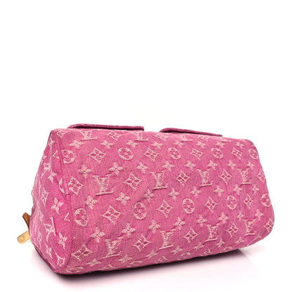 Louis Vuitton Monogram Denim Neo Speedy Fuchsia 4 of 11
