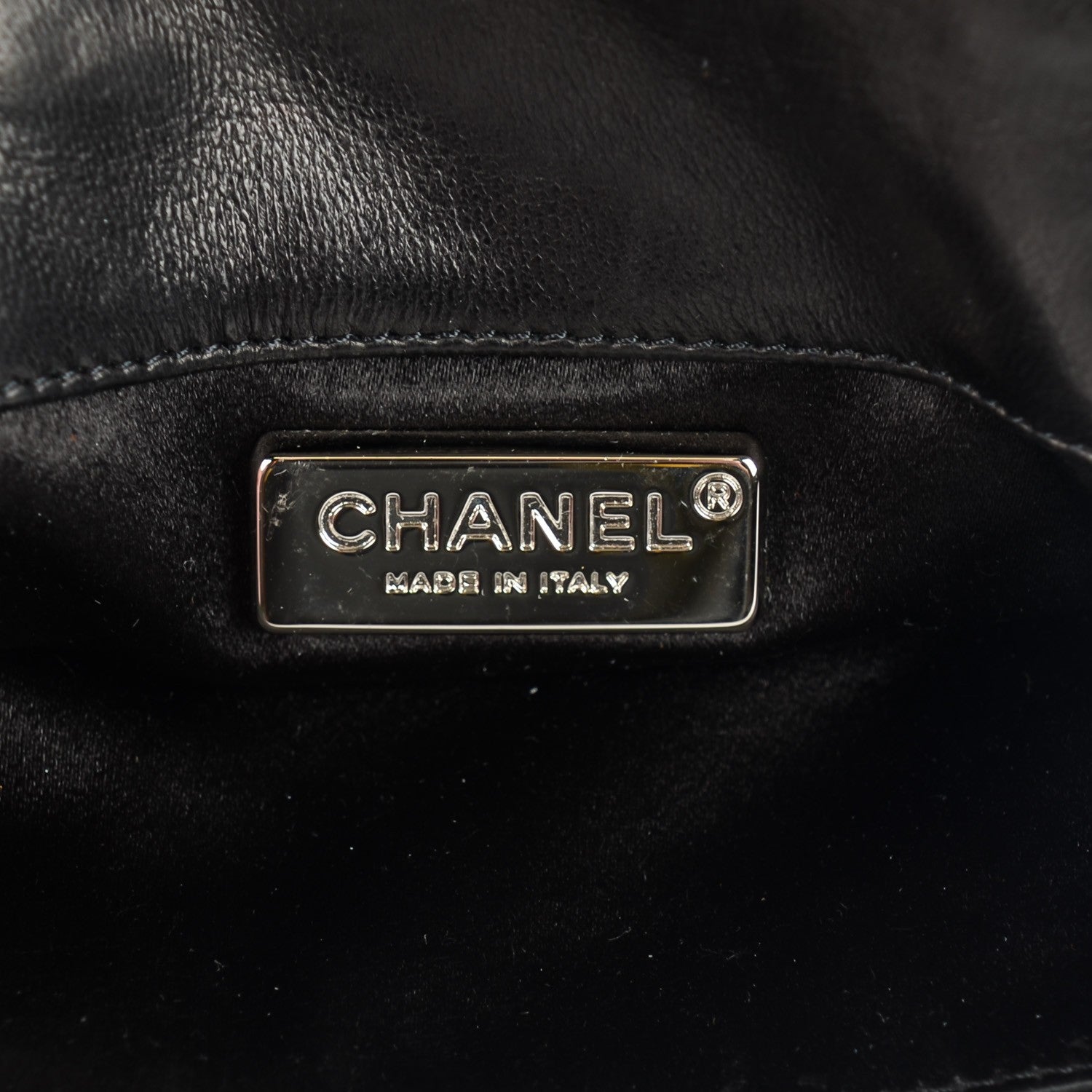Chanel Lambskin Chain Quilted Mini Flap Black 6 of 7