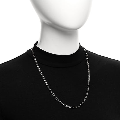 Cartier 18K White Gold SM Santos De Cartier Link Necklace 2 of 5
