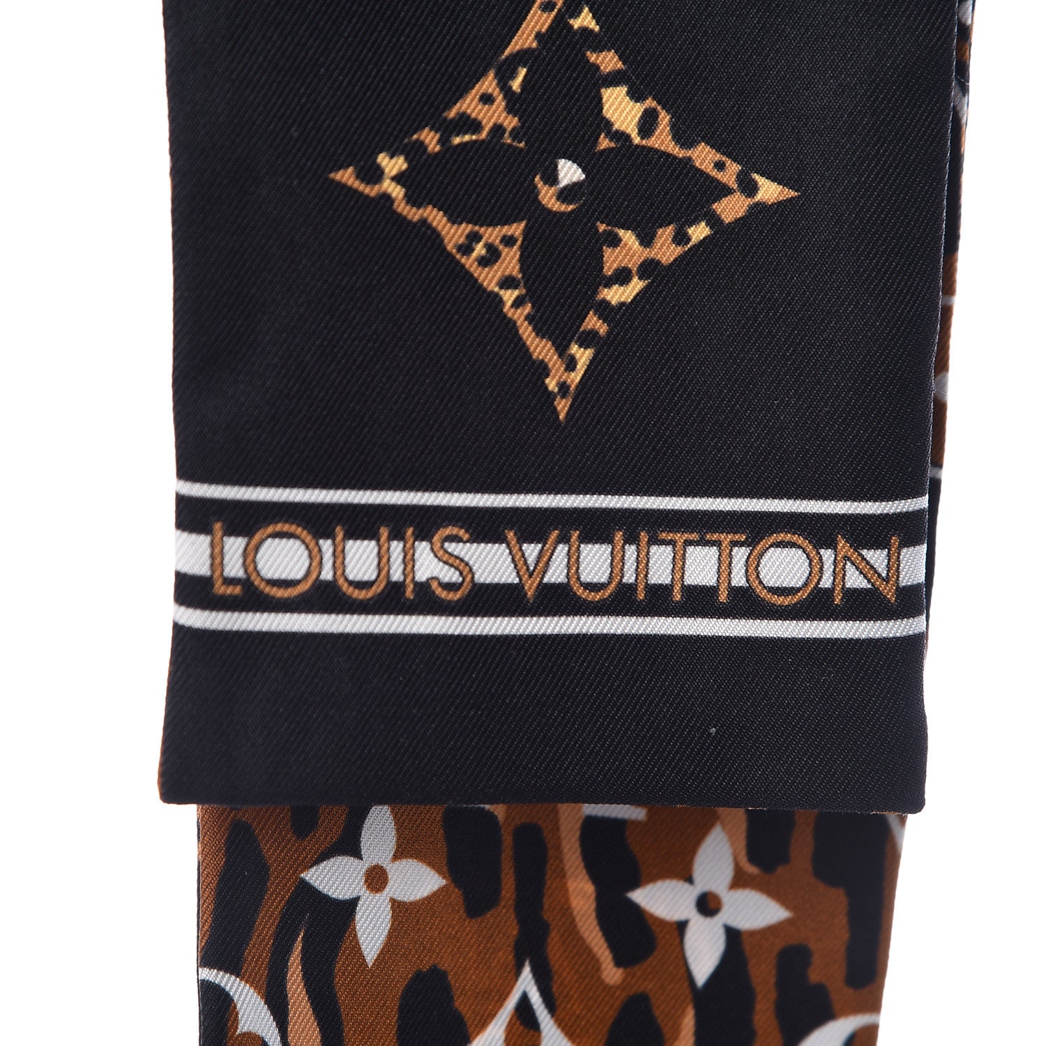 Louis Vuitton Silk Monogram Giant Jungle Bandeau Black 3 of 3