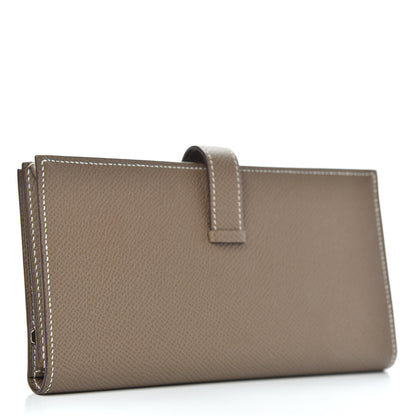 Hermes Epsom Bearn Gusset Wallet Etoupe 3 of 8