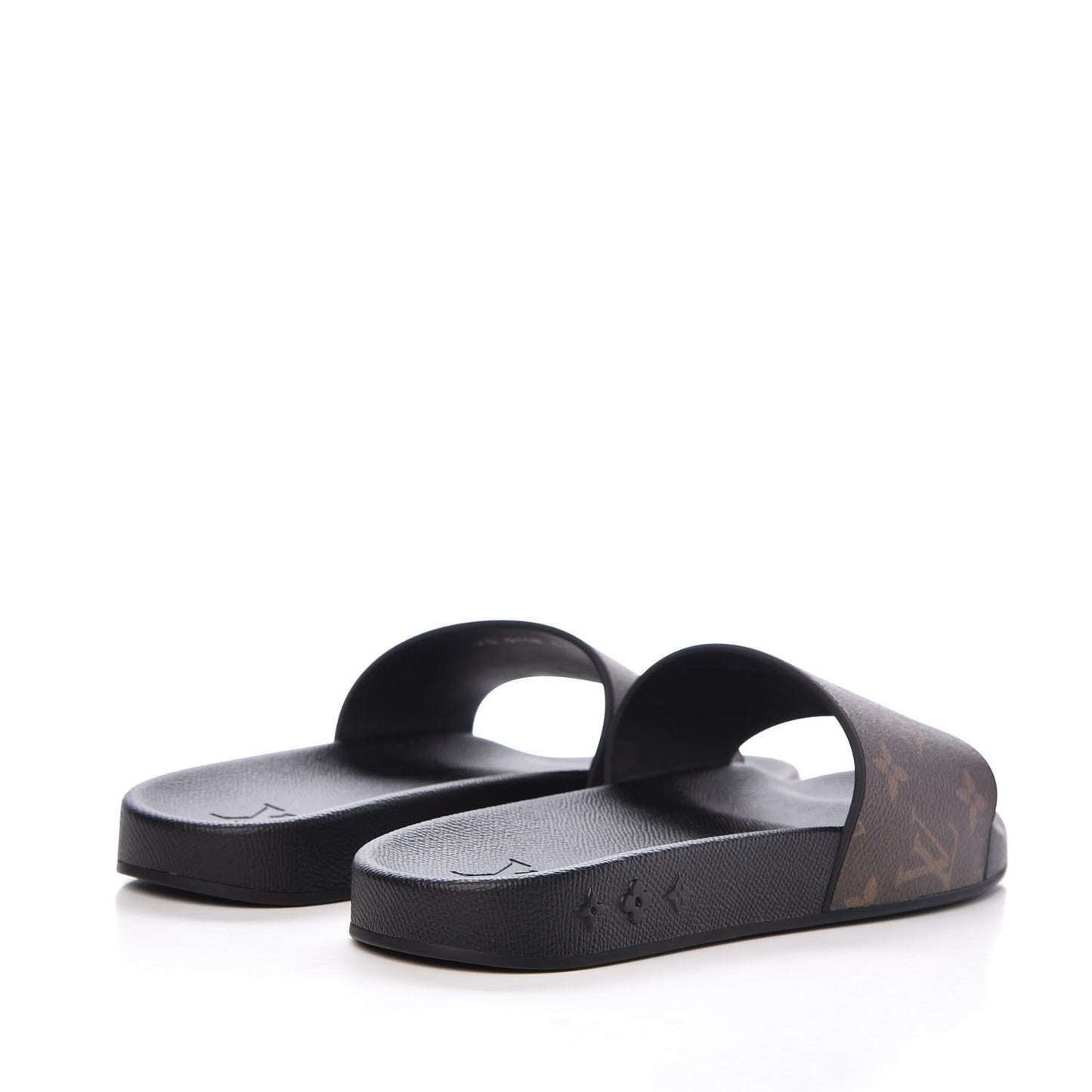 Rubber Monogram Mens Waterfront Mules 6.5 Macassar
