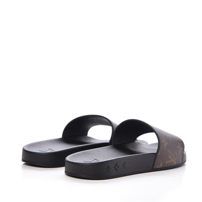 Louis Vuitton Rubber Monogram Mens Waterfront Mules 6.5 Macassar 4 of 8