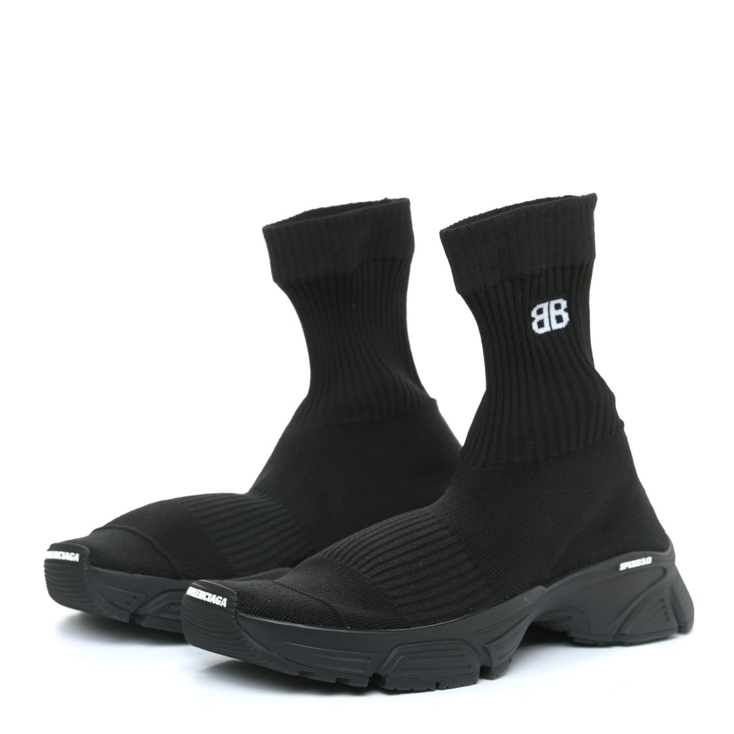 Technical Ribbed 3D Recycled Knit Womens Speed 3.0 Sneakers 41 Monocolor Black