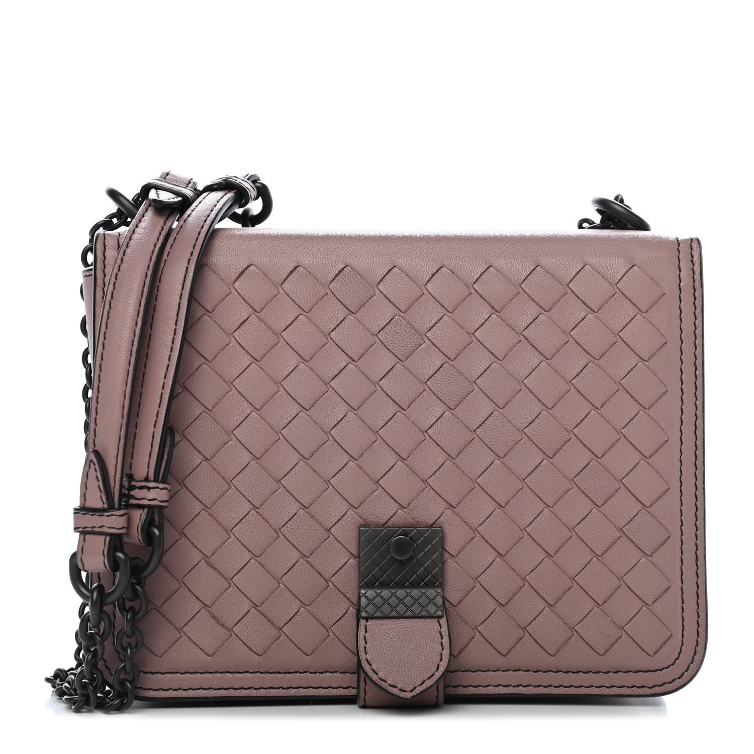 Bottega Veneta Nappa Intrecciato Small Runway Shoulder Bag Light Purple 2 of 24