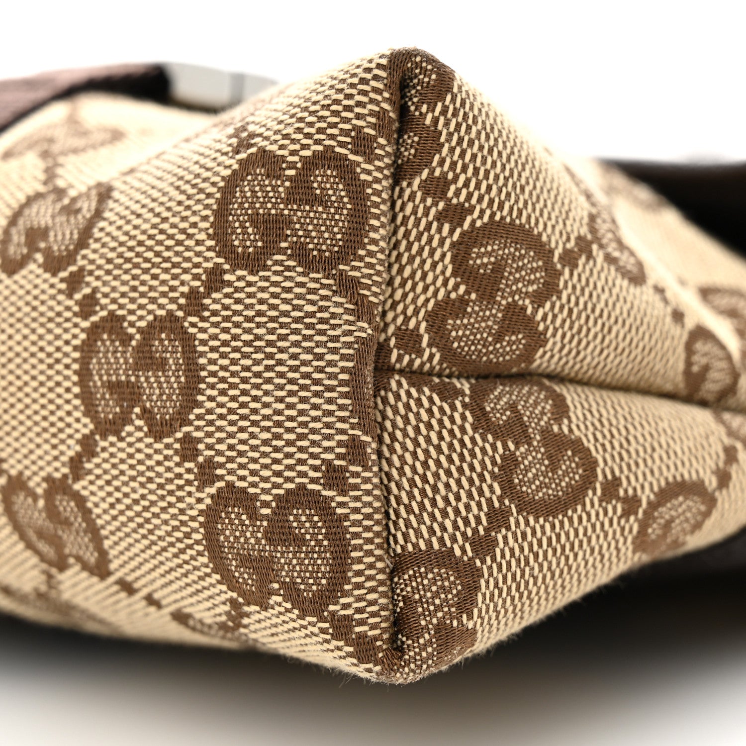 Gucci Monogram Waist Pouch Bag Dark Brown 10 of 11