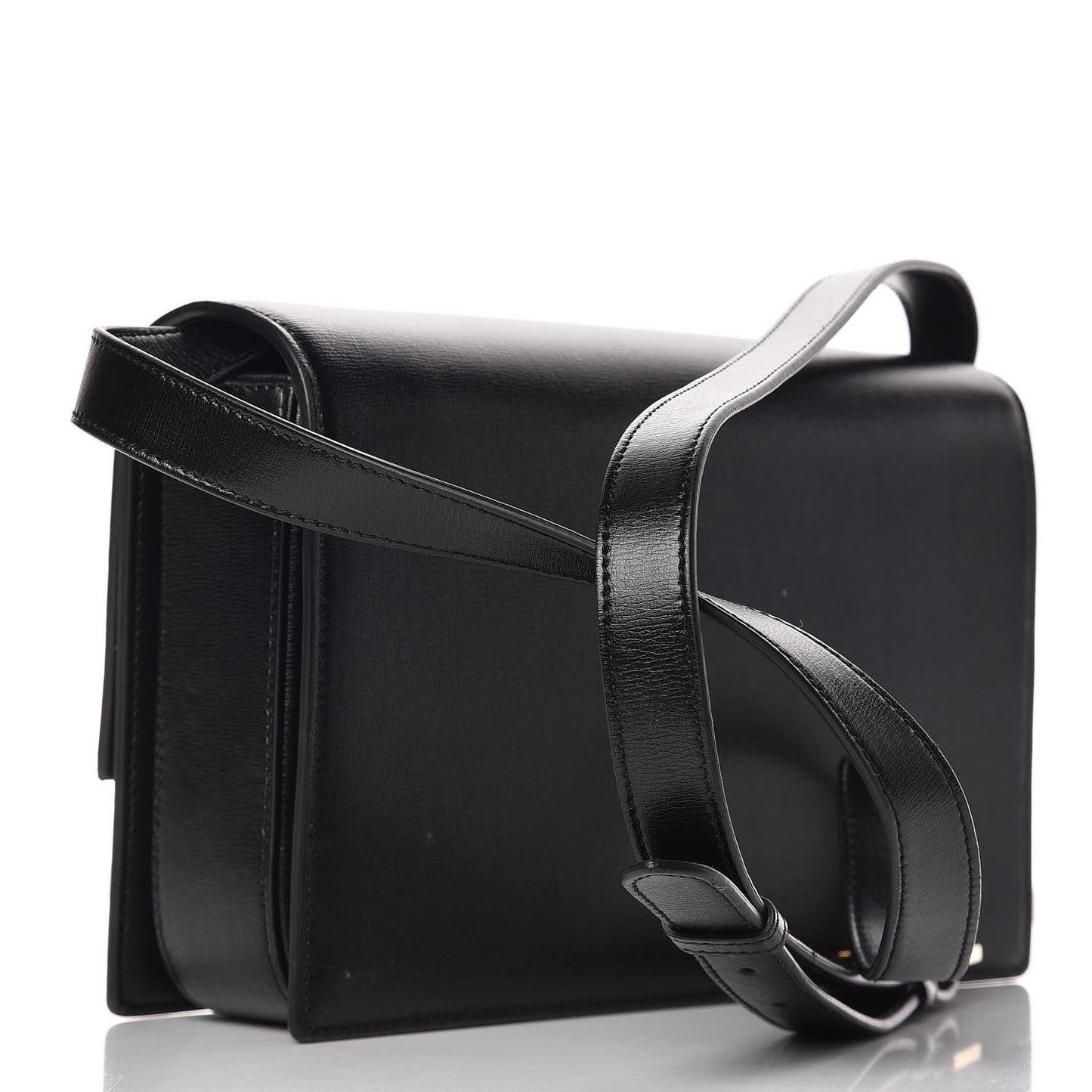 Calfskin Suede Medium Bellechasse Black Beige