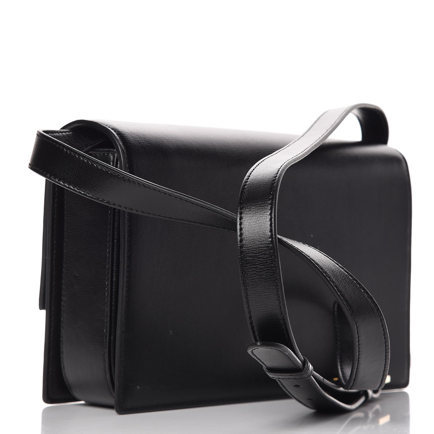 Saint Laurent Calfskin Suede Medium Bellechasse Black Beige 4 of 11