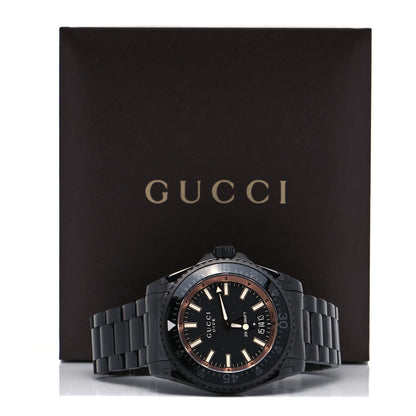 Gucci PVD Stainless Steel 45mm Dive Quartz Watch Black 5 of 5