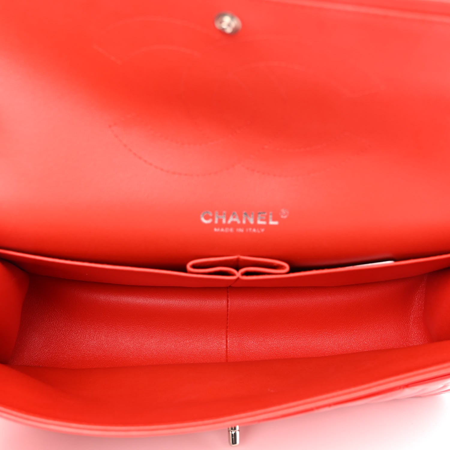 Chanel Patent Quilted Jumbo Double Flap Red 5 of 13