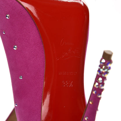 Christian Louboutin Suede Degrastrasss 100 Pumps 38.5 Version Rose Indien 7 of 7