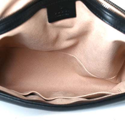 Gucci Calfskin Matelasse Medium GG Marmont Shoulder Bag Black 5 of 12