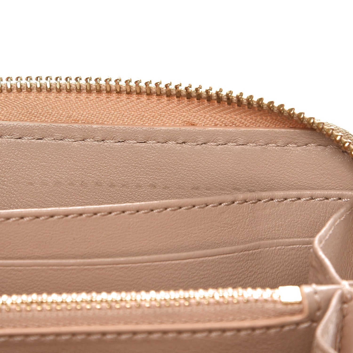 Chloe Grained Calfskin Marcie Long Zip Around Wallet Beige 9 of 11