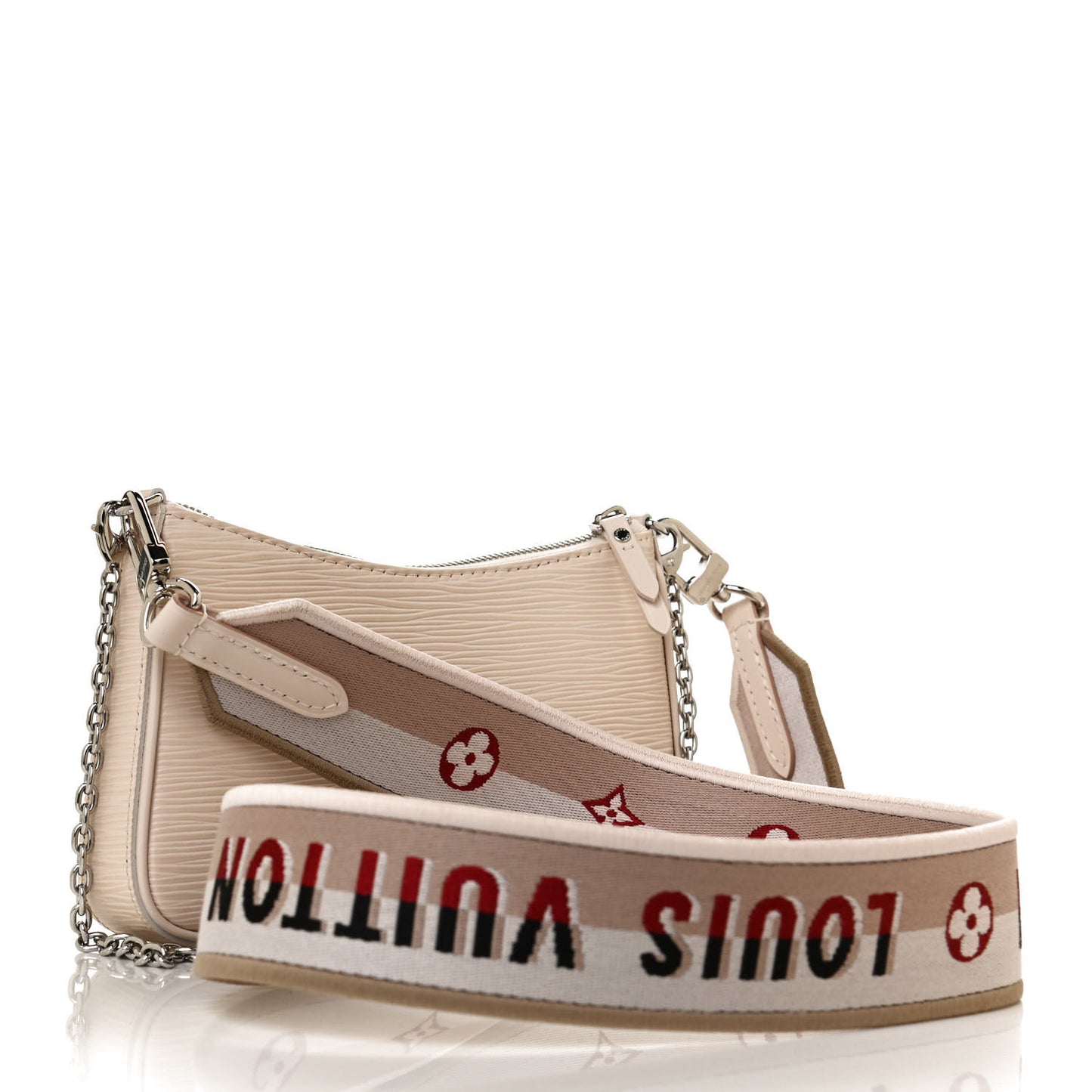 Epi Logo Easy Pouch On Strap Quartz