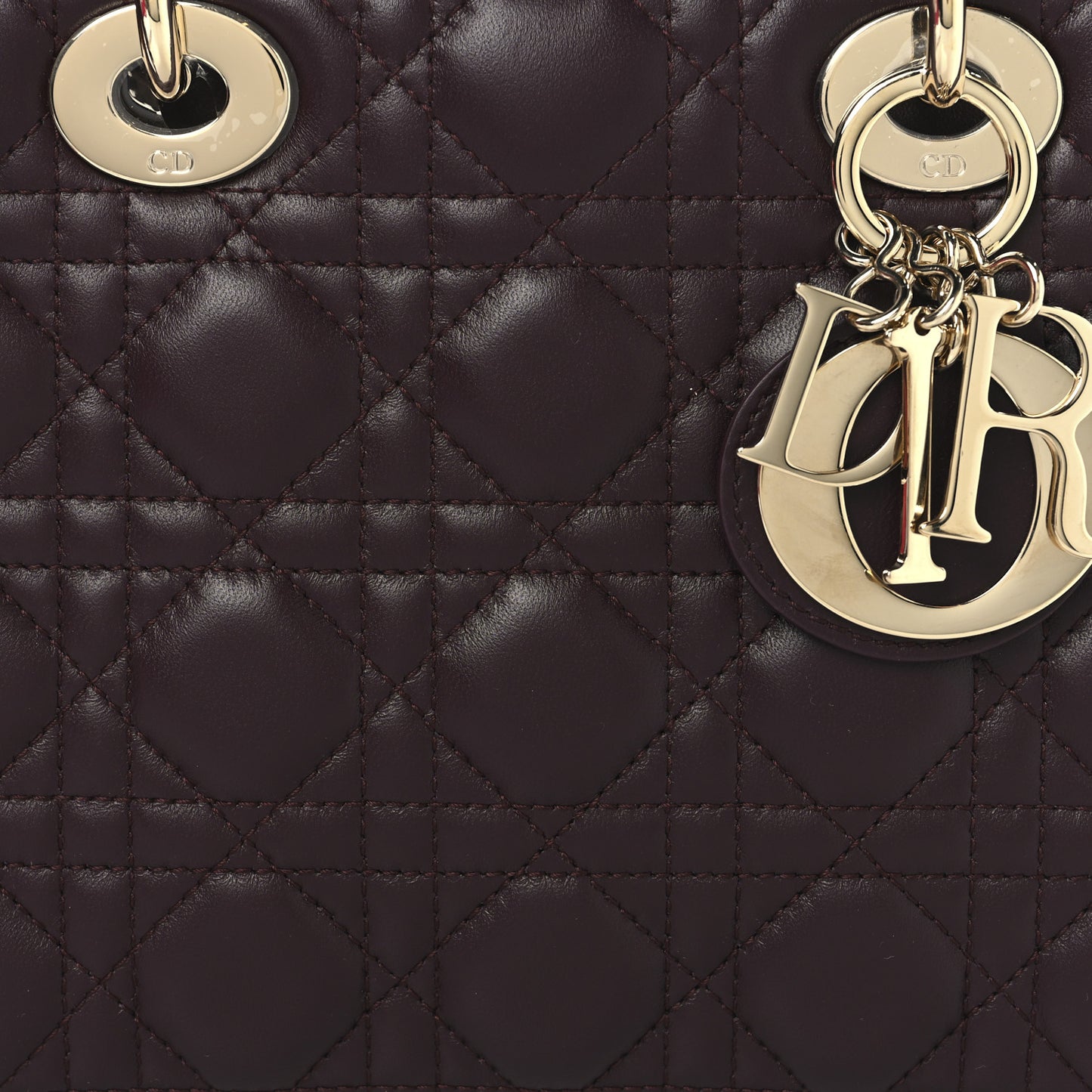 Lambskin Cannage Small My ABCDior My Lady Dior Deep Amaranth