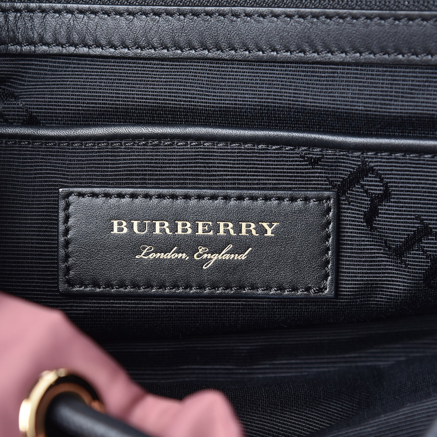 Burberry Nylon Medium Rucksack Backpack Mauve Pink 6 of 8
