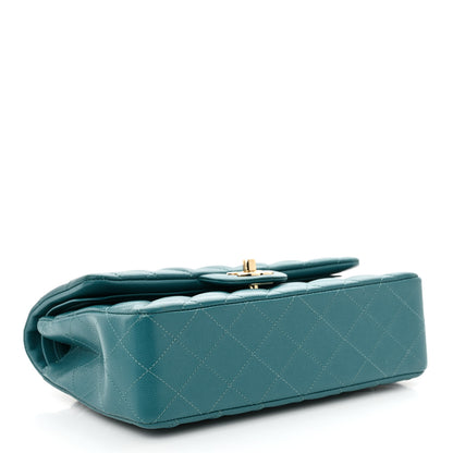 Chanel Caviar Quilted Small Double Flap Turquoise 4 of 12