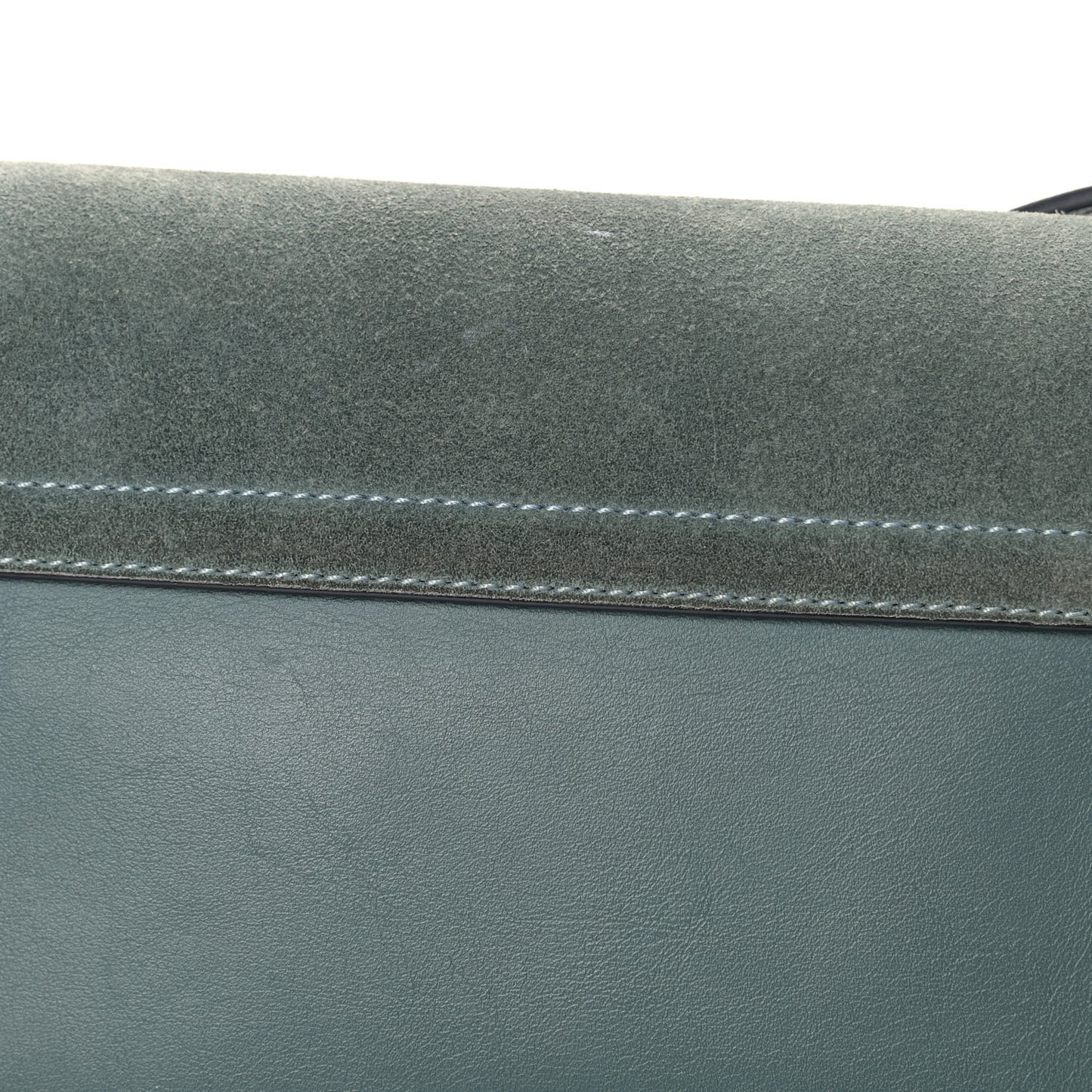 Suede Calfskin Small Faye Shoulder Bag Cloudy Blue