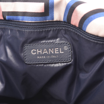 Chanel Nylon Printed Maxi Flap Multicolor 6 of 10