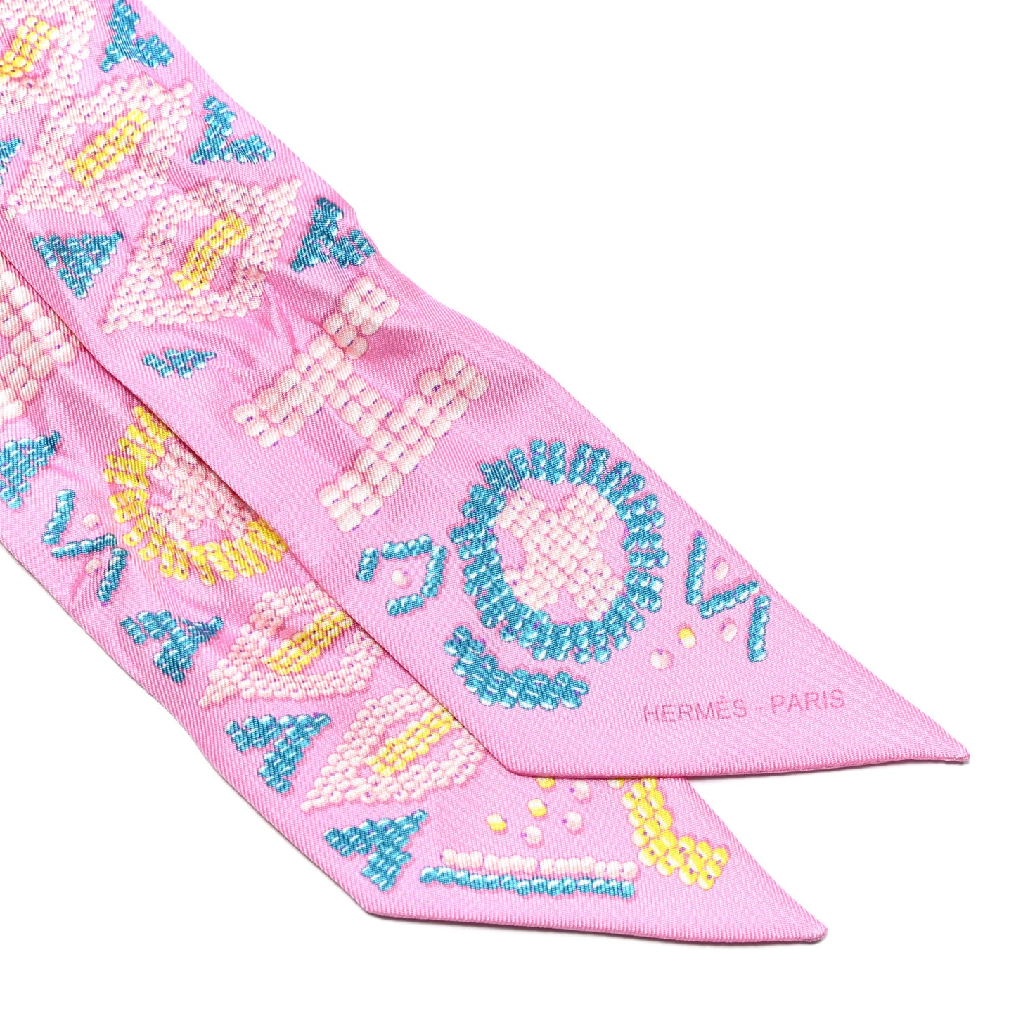 Silk Kelly En Perles Twilly Rose Bonbon Canard