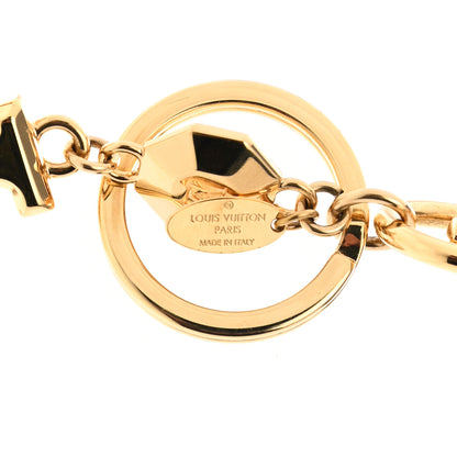 Louis Vuitton Metal LV Facettes Bag Charm Key Holder Gold 3 of 4