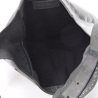 Balenciaga Agneau Giant Brogues Hardware Besace Hobo Storm 5 of 12