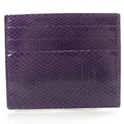 Bottega Veneta Python Card Case Purple 1 of 6