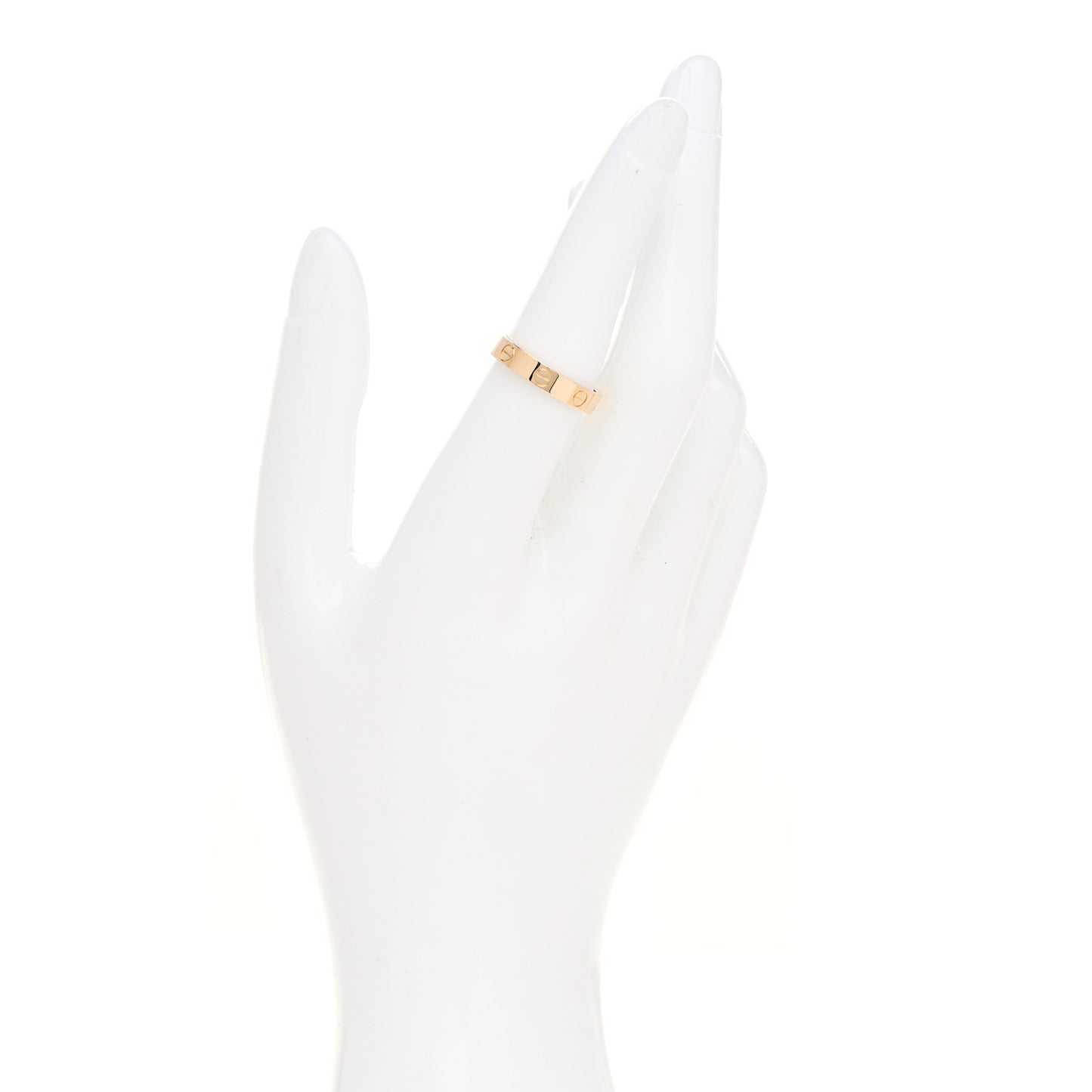 18K Yellow Gold 3.5mm LOVE Wedding Band Ring 53 6.5