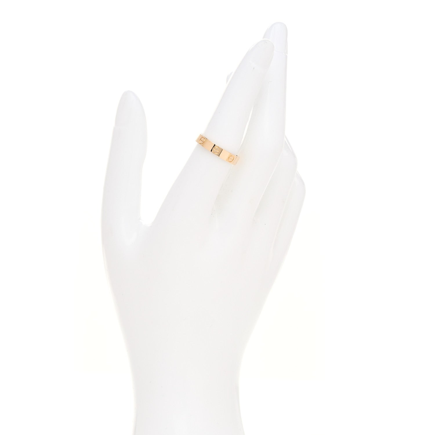 Cartier 18K Yellow Gold 3.5mm LOVE Wedding Band Ring 53 6.5 2 of 4