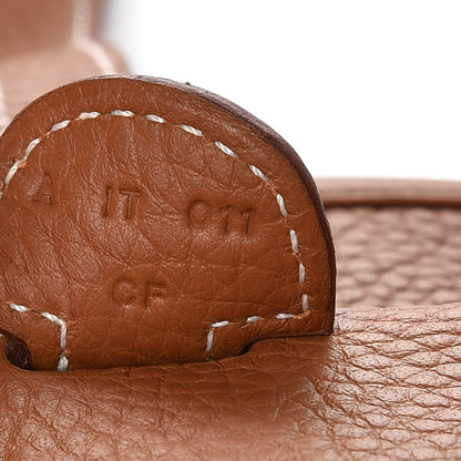 Hermes Taurillon Clemence Evelyne III PM Gold 6 of 9