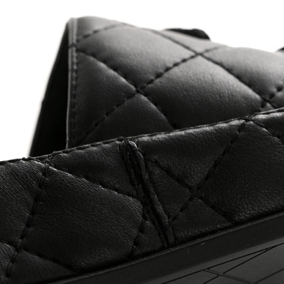 Chanel Lambskin Quilted CC Mules Sandals 35 Black 10 of 11