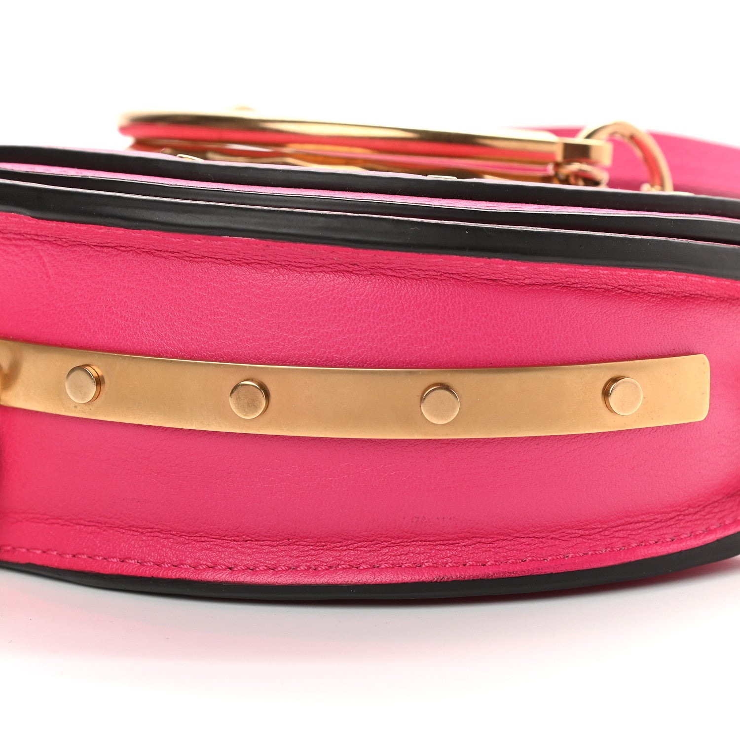 Chloe Calfskin Small Nile Bracelet Minaudiere Bag Fuchsia Rose 10 of 10