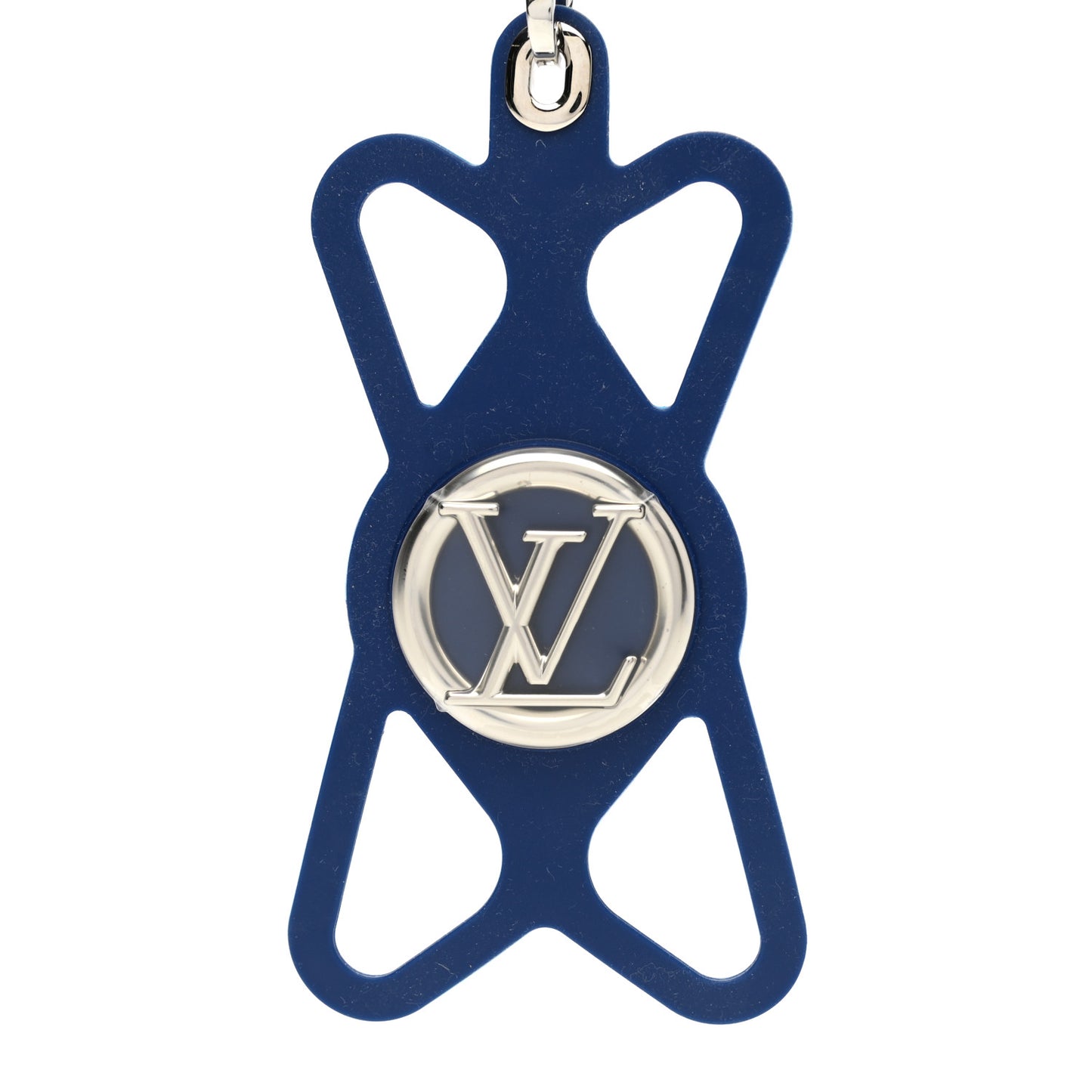 Monogram Silicone Louise Phone Holder Blue