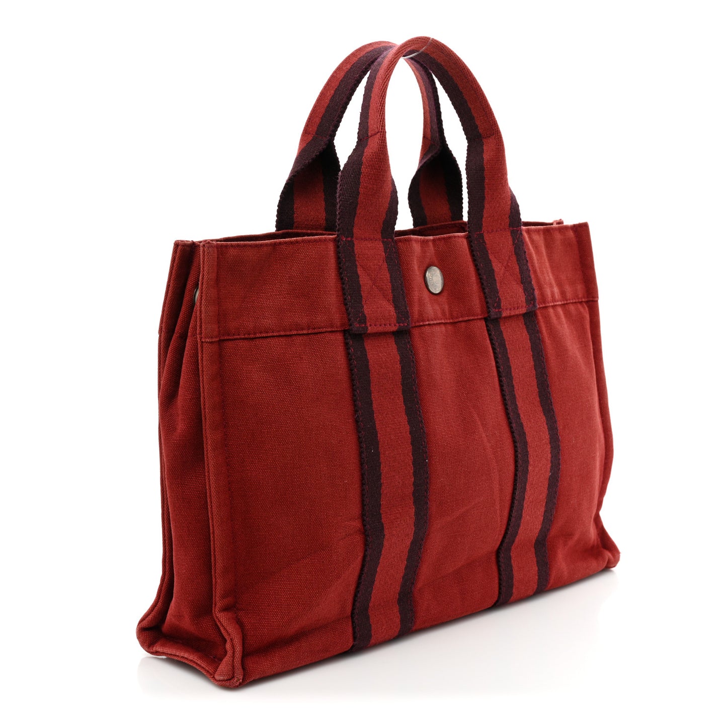 Canvas Herline PM Tote Red