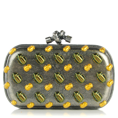 Bottega Veneta Lacquered Scarab Knot Clutch 1 of 7