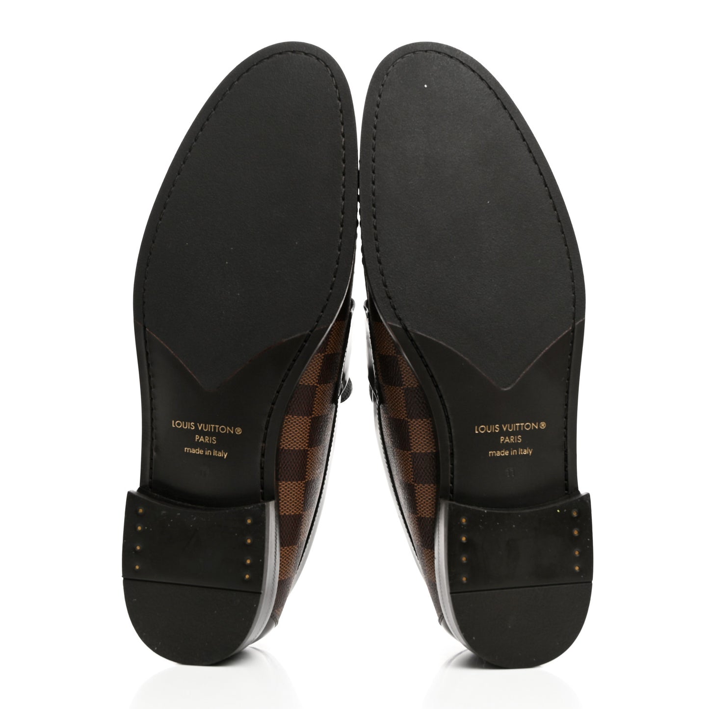 Damier Ebene Calfskin Mens Major Loafers 11
