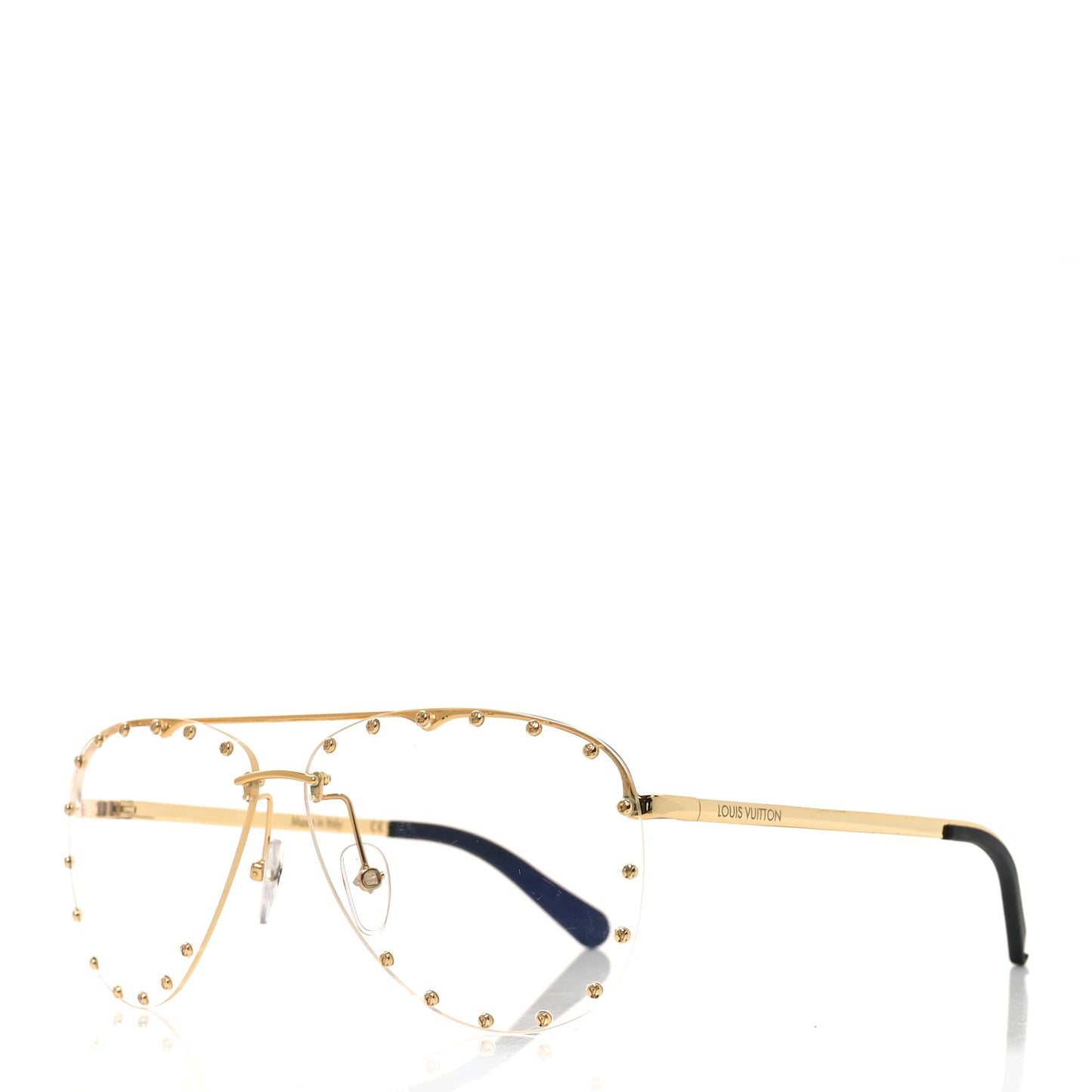 Metal The Party Aviator Anti Blue Sunglasses Z0997W Gold