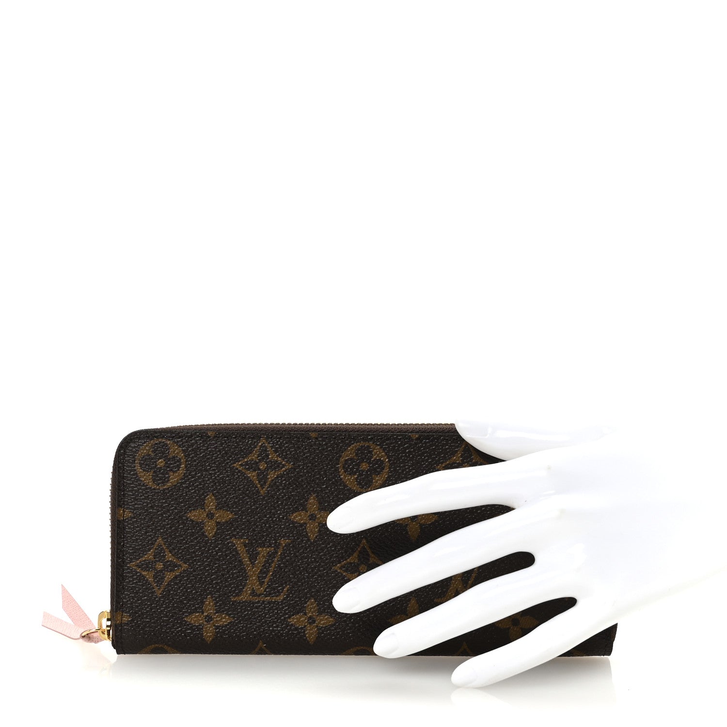 Louis Vuitton Monogram Clemence Wallet Rose Ballerine 2 of 7
