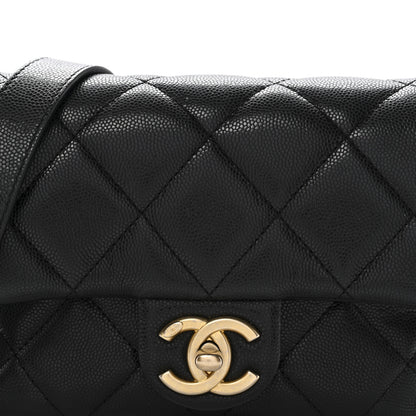 Chanel Caviar Quilted Mini Twist Your Buttons Flap Black 8 of 11