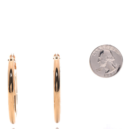 Louis Vuitton Metal Louise Hoop Earrings Gold 2 of 7