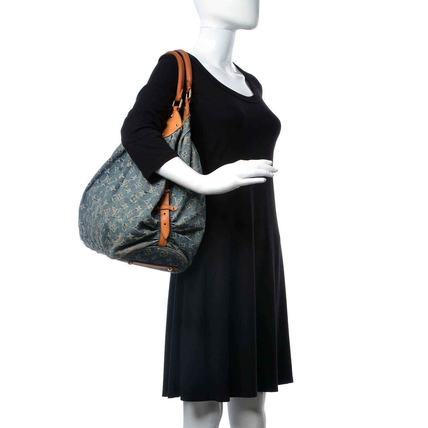 Louis Vuitton Denim Mahina XL Blue 2 of 10