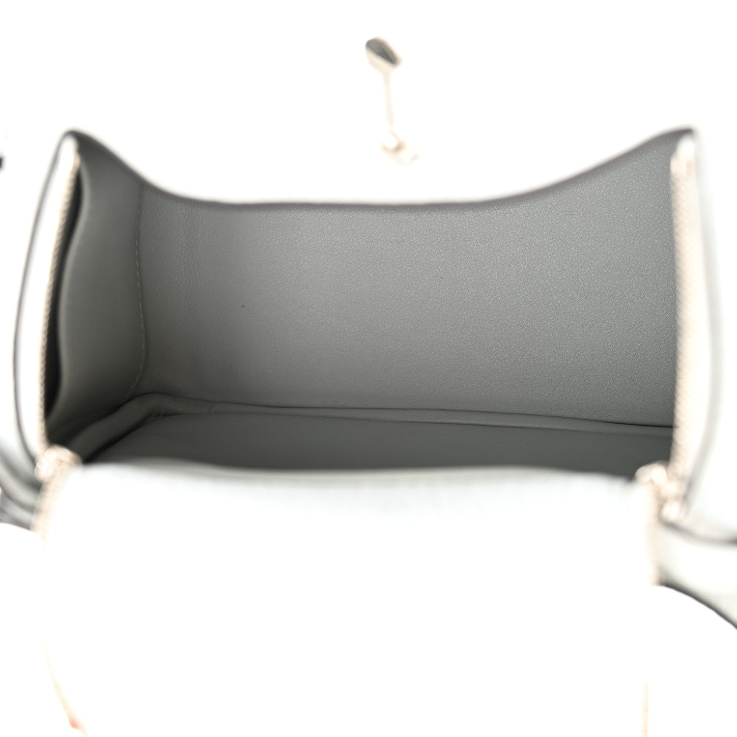 Hermes Taurillon Clemence Mini Lindy 20 Bleu Pale 5 of 11