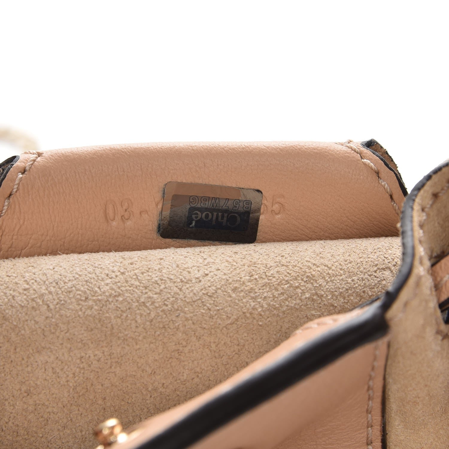 Chloe Suede Calfskin Mini Sac Drawstring Blush Nude 7 of 8