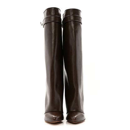 Givenchy Calfskin Shark Lock Pant Boots 37 Marron Fonce 2 of 11