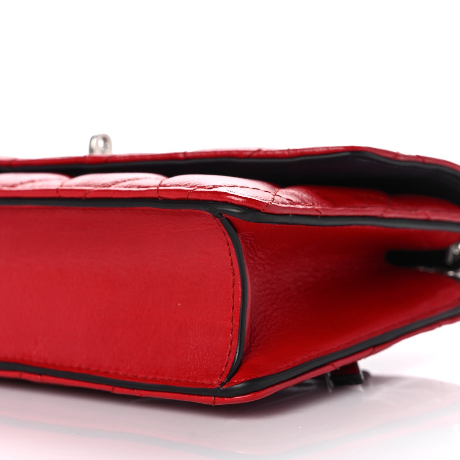 Mulberry Shiny Buffalo Quilted Mini Darley Shoulder Bag Red 9 of 14