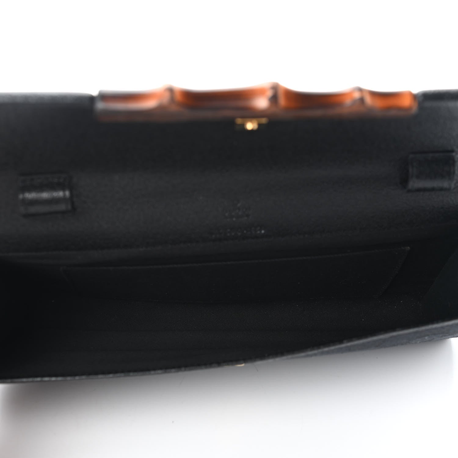 Gucci Monogram Bamboo Bar Clutch Black 8 of 12