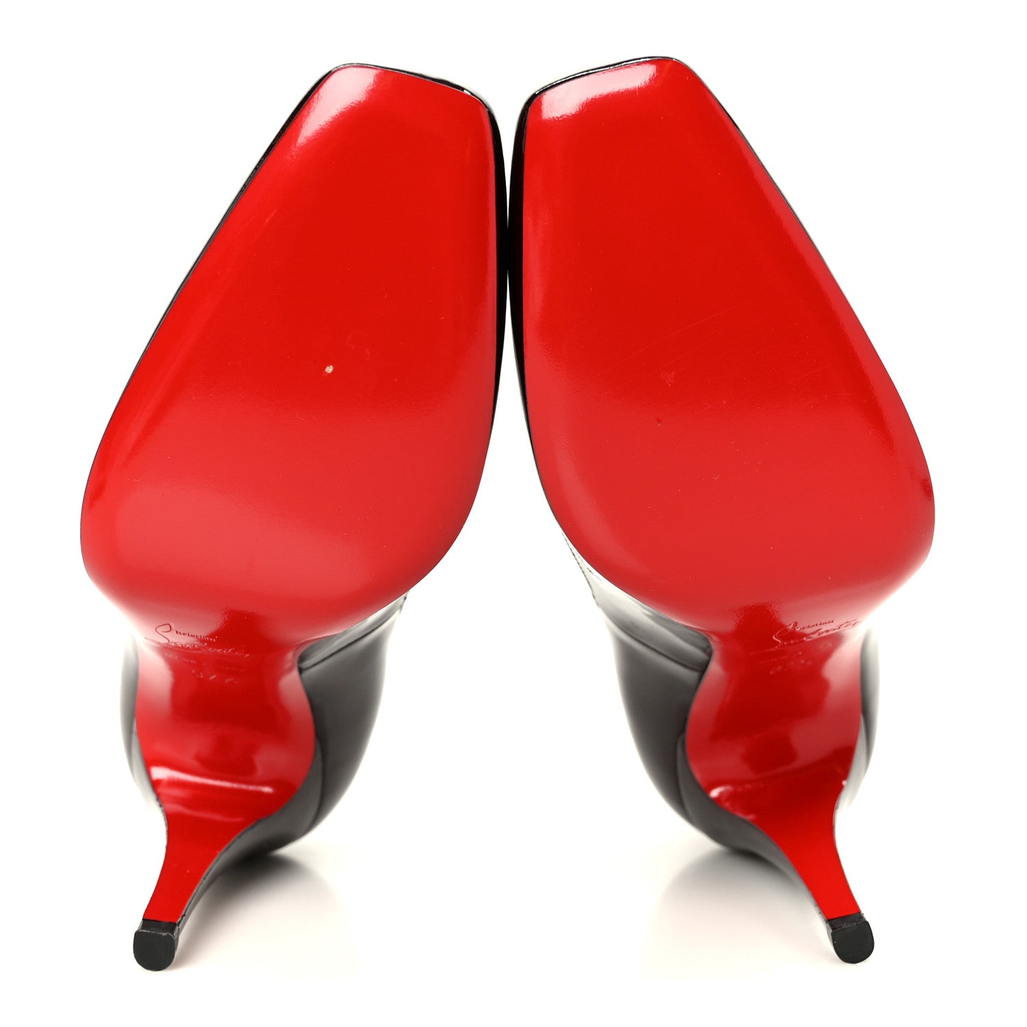 Christian Louboutin Patent Particule 100 Pumps 37.5 Plum 6 of 9
